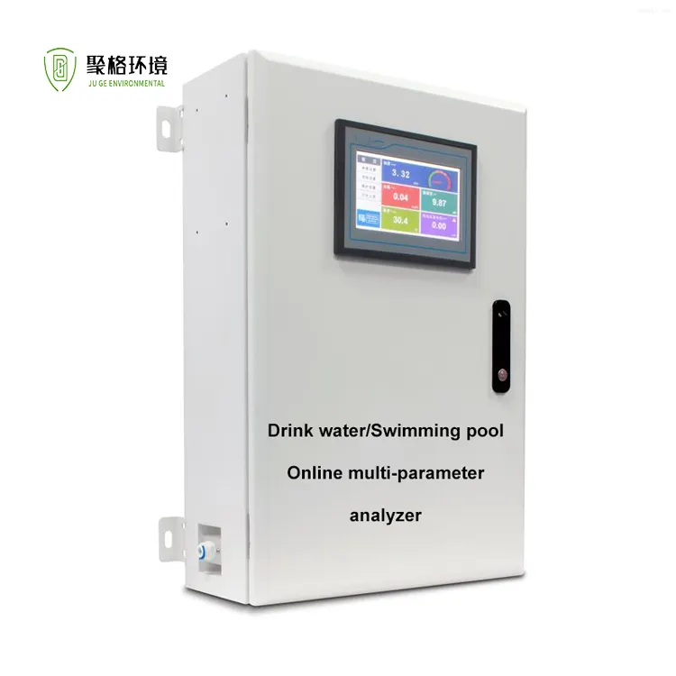 Drinking Water Swimming Pool Quality Multi-parameter Online Monitoring System pH ORP EC TDS Salinity DO FCL Turbidity Analyzer