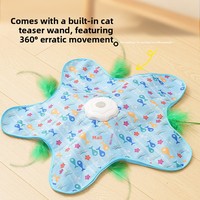 Jouet interactif automatique rechargeable pour chat en ABS, anti-rayures, pour la chasse, le jeu et le soulagement personnel, adapté à diverses situations, pour le marché international.