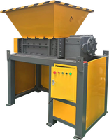Machine de déchiquetage et de broyage de cartons en papier recyclé à haut taux de recyclage OEM ODM, moteur à double arbre 15 kW, boîte de vitesses DB600