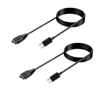 Chargeur de montre intelligente avec port USB pour Garmin Fenix/Approach/Quatix/Sapphire, support de charge, câble PVC/TPE pour Garmin Forerunner 945