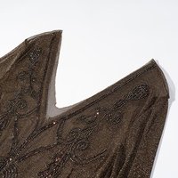 TAOP&ZA 2026 Nouvelle Robe Longue Femme Chic et Élégante à Col V, Manches Longues, Imprimée, Ornée de Paillettes et de Perles, Coupe Ajustée Polyvalente 3306