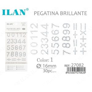 Adesivi Numerici Luminosi Ilan 16mm 30pz Colore 1 Accessori per Abbigliamento - Product Image 1