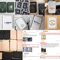 Batterie externe magnétique personnalisable avec logo gratuit, 10000 mAh, charge rapide, 5000 mAh, chargeur sans fil portable pour iPhone
