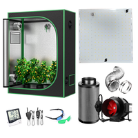 100W professionnel à spectre complet Sunlike LED élèvent le luminaire New Tech 32 ''x 32'' x 63 ''Kit complet de tente de culture en métal pour plante