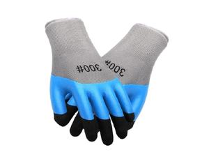 Linyi, venta directa de fábrica, nuevo invierno, cálido, Venta caliente, máquina de punto, sin costuras, doble inmersión, acabado arenoso, guantes de trabajo recubiertos de látex - Product Image 2