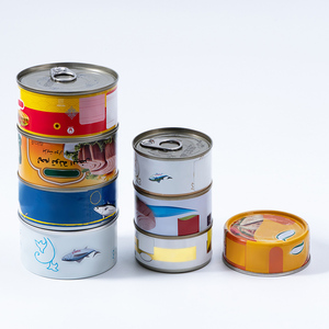 Bán Buôn 2 Miếng Vòng Cấp Thực Phẩm Kim Loại Container Lon Thịt Hải Sản Cá Ngừ Cá Bao Bì Thực Phẩm Lon Thiếc Với Mở Nắp - Product Image 4