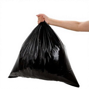 ถุงขยะพลาสติก HDPE แบบหนาสำหรับงานหนักจากเวียดนาม ปิดผนึกด้วยความร้อน ลายนูน โลโก้สั่งทำได้ มีฐานข้าง สำหรับบรรจุภัณฑ์และเก็บขยะ - Product Image 3