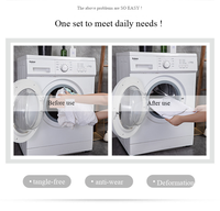 Sac à linge en maille polyester double couche avec design anti-déformation pour la protection des sous-vêtements et des soutiens-gorge en machine à laver