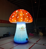 Décoration de champignon gonflable géant de taille personnalisable pour les fêtes de mariage, en tissu Oxford PVC, certifié CE/TUV, avec souffleur inclus