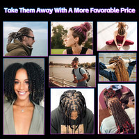 Cheveux humains brésiliens gris 30g vierges Remy Afro Kinky en vrac pour la création et la réparation de locs – Prix fournisseur BLT