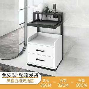 <span class=keywords><strong>MY</strong></span> Factory Direct Barber Shop Cabinet Outil Table Coiffeur Étagère spéciale Miroir de sol Coiffure Armoire de table - Product Image 6