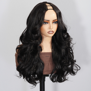 Nuova Collezione di Parrucche in <span class=keywords><strong>Capelli</strong></span> Umani Yaki-Loose Body con Parte a V, Senza Colla, Facile da Installare - Product Image 3