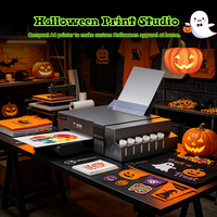 Imprimante DTF portable A4 Fcolor, machine d'impression de t-shirts de bureau pour le transfert de motifs personnalisés pour Halloween