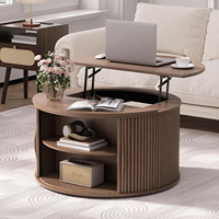 Table basse relevable moderne en MDF pour hôtel, salon, salle d'attente, table basse relevable