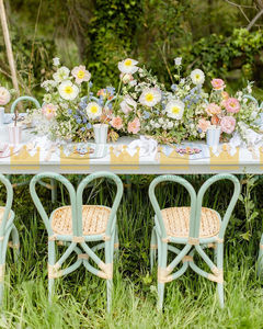 Chaise pour enfants en rotin moderne faite à la main de luxe avec des dispositifs de sécurité pour une utilisation dans les hôtels et les parcs, meubles pour enfants naturels et durables - Product Image 5