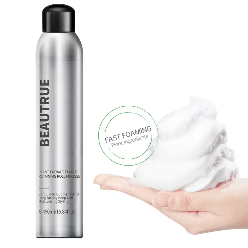 Mousse de espuma de cabelo profissional 300ml, espuma de marca própria para modelagem de cabelo, mousse forte para bomba de espuma de cabelo