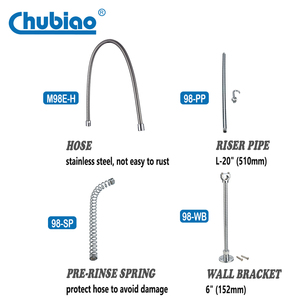 Unità di Prelavaggio Estraibile con Rubinetto Miscelatore <span class=keywords><strong>per</strong></span> <span class=keywords><strong>Cucina</strong></span> Commerciale con Beccuccio Orientabile - Product Image 5