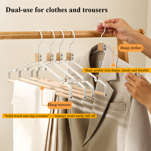<span class=keywords><strong>Porte</strong></span>-vêtements multifonctionnel en <span class=keywords><strong>fer</strong></span> <span class=keywords><strong>forgé</strong></span>, gain de place, à épaules larges, sans couture, <span class=keywords><strong>et</strong></span> support pour pantalons pour armoire, usage domestique <span class=keywords><strong>et</strong></span> commercial - Product Image 4