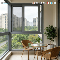 Ventana Abatible y Giratoria de Aluminio con Doble Acristalamiento, Eficiente Energéticamente, Certificada Contra Huracanes