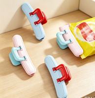 Clip de scellage portable pour sacs alimentaires, pince multicolore en plastique pour sacs à collation, scelleur hermétique réutilisable pour le stockage des aliments secs en cuisine