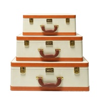 Boîte de rangement imprimée de style européen de luxe, portable, pour dressing, voyage, décoration intérieure, pour femmes