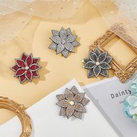 Strass Applique Fleur Cristal Patches avec PU Cuir Fer/Coudre sur Patchs Hot Melt Adhésif Applique Décoration Patch