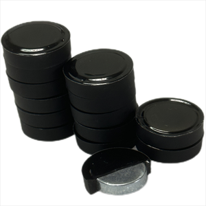 Disco redondo de alta calidad personalizado N52 potentes imanes recubiertos de goma negra impermeables de neodimio Ndfeb - Product Image 1