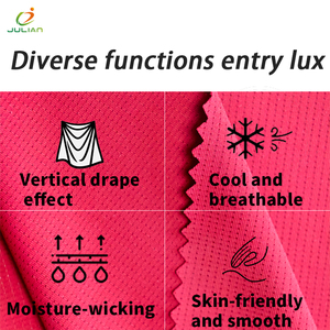 Polo de sport en maille jacquard respirante pour garçons et filles, <span class=keywords><strong>anti</strong></span>-<span class=keywords><strong>UV</strong></span>, en tissu extensible Spandex et soie glacée - Product Image 2