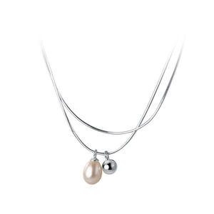 Collier en argent pur S925 avec diamants complets, papillon, perle synthétique, style Ins, petit accessoire frais pour femmes, produit Y00028 - Product Image 5