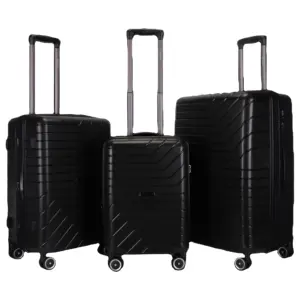 PP bagaj seyahat 20 "/24"/28 "OEM kişiselleştirilmiş arabası bagaj bavul 3 1 genişletilebilir bagaj