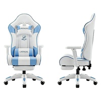 Chaise de Gaming Ergonomique en Cuir PU pour Streamers et Diffusion en Direct, Chaise de Bureau Pivotante avec Accoudoirs Réglables – Idéale pour Dortoirs Universitaires et Ordinateurs