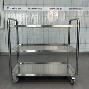 VICTORY vente en gros roue de chariot en acier inoxydable superbe voiture-restaurant pour supermarché restaurant et hôtel fournitures - Product Image 6