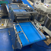 Machine à trancher le pain en continu, équipement de découpe automatique sur convoyeur, largeur de coupe personnalisable, boulangerie