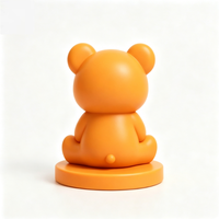 Figurine de bureau personnalisable en PVC, ours sans visage orange, inspirée d'Animal Crossing, boîte mystère, 5 cm, jouet décoratif, cadeau mignon