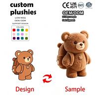 Ours en peluche géant doux pour enfants, rembourré en coton PP, anti-stress