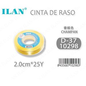 Nastro in Raso Iln 2.0cm 25Y Colore Champagne D37 - Product Image 1