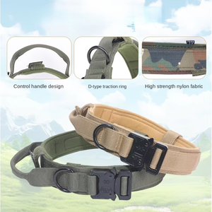 <span class=keywords><strong>Collar</strong></span> de Adiestramiento con Hebilla Metálica para Perros Medianos y Grandes, Conjunto de <span class=keywords><strong>Collar</strong></span> y Correa Táctica para Perros - Product Image 3
