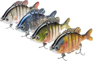 Factory Manufacturers Crank Lures Steel Artificial Hard Bait 7-Section Sinking Multi-Section Fish 10cm/16g Minnow <b>Fishing</b> Lure - Product Image 1