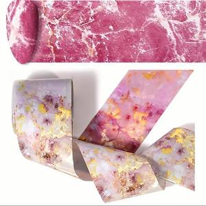 Patrón de mármol Cielo estrellado Nail Art Foil Transfer Stickers DIY Decor Nail Charm Stickers - Product Image 4