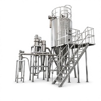 Sécheur par pulvérisation centrifuge rotatif automatique en acier inoxydable à haute efficacité avec PLC, prix compétitif, pour lait et lait de coco