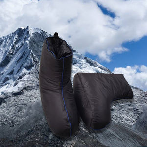 Bottes d'hiver ultralégères en duvet de canard pour intérieur/extérieur avec semelle souple et chaussettes en duvet - Product Image 2