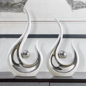 Artículos de mesa de oficina de decoración de cerámica de lujo europeo de alta calidad para sala de estar