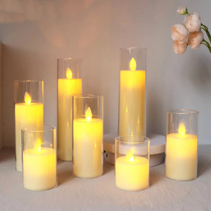 Flameless nhấp nháy <span class=keywords><strong>LED</strong></span> nến ánh sáng rõ ràng Ống nhấp nháy ánh sáng điều khiển từ xa Flameless <span class=keywords><strong>Led</strong></span> nến với di chuyển nhảy múa ngọn lửa - Product Image 4