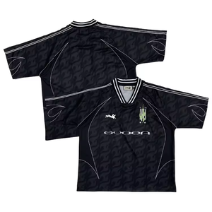 Maillots de football de haute qualité, conception personnalisée OEM, impression 3D en silicone, broderie de logo, style rétro streetwear, maillot de football - Product Image 3