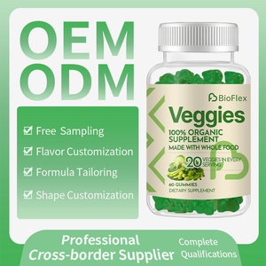 バイオフレックス カスタム ハラール ヴィーガン オーガニック ホールフード 25種類のフルーツ＆20種類の野菜エキス配合 グミ スーパーフード グリーン グミ サプリメント - Product Image 6