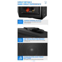 Altavoces Activos Profesionales OBT-9806 de Alta Calidad Sistema PA de Radiodifusión con Montaje en Pared y POE