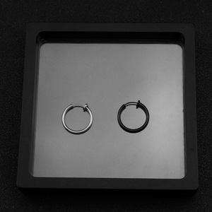 Pendientes de Aro de Acero Inoxidable de Estilo Simple y Diseño Exclusivo, Populares y Más Vendidos, en Varios Tamaños, Unisex, Joyería de Moda - Product Image 3
