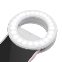 Mini lampe torche portable LED pour smartphone, à clipser, pour selfie