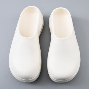 Chef's <b>Shoes</b> Unisex Thick-Soled <b>Closed</b>-<b>Toe</b> Slippers White EVA Breathable Non-Slip Outdoor Wear <b>Summer</b> Comfortable Footwear - Product Image 4