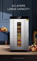 24 Trays Enkele Zone Commerciële Voedsel Droger Industriële Machine Fruit Groenten Eten Dehydrator